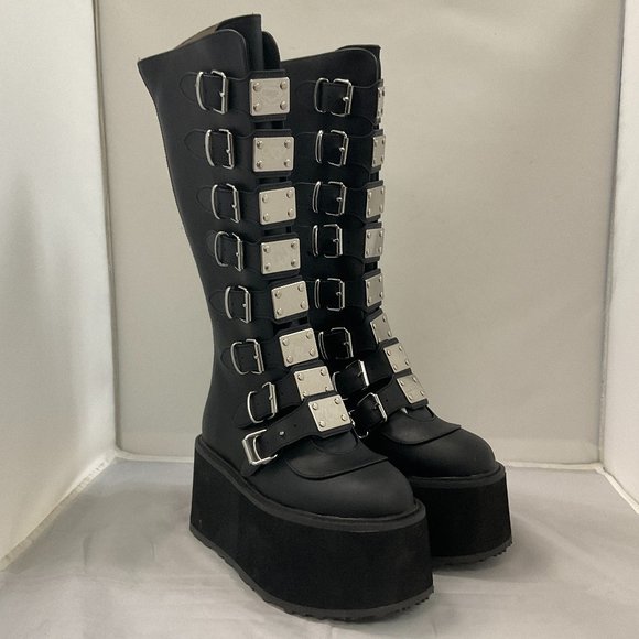 Demonia Shoes - Pre Loved - Demonia Damned 318 in Black - SH016